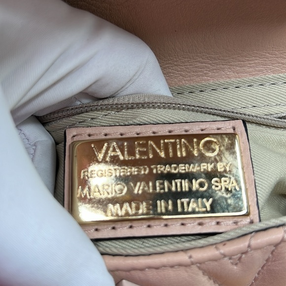 Valentino By Mario Valentino Papillon Studs Quilted Leather Crossbody Or Bum Bag - Picture 12 of 17